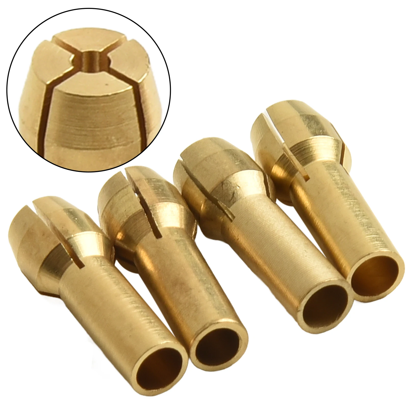 Black Brass Collet Kit Non-Slip Textured Handle Strong Grip Design Versatile Collet Nut For Various Drilling Tasks