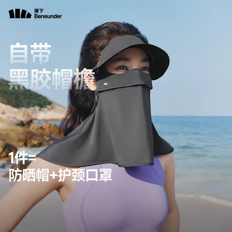 

Under the banana, light and seamless neck protection sunscreen mask AL341 women's breathable sunshade and UV