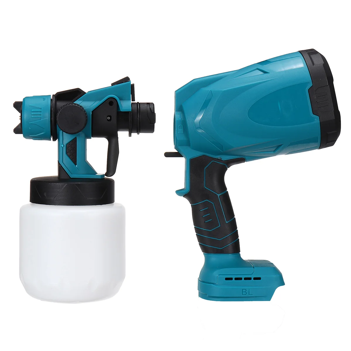 Cordless Electric Handheld Spray Gun High Power Home Paint Sprayer With3 Nozzle Flow Control DIY Spraying For Makita 18V Battery