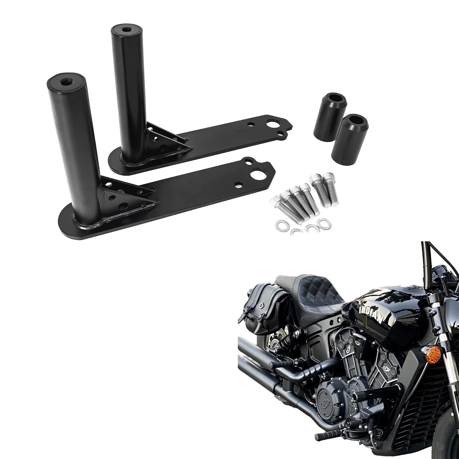 

Для Scout and Scout Bobber Driver Scout Bobber Rogue Защита двигателя Краш-бар Поддержка Портация Подходит для подножек для шоссе