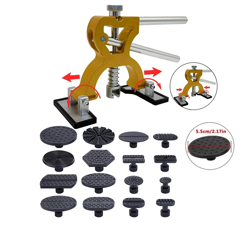 

Набор для бескрасочного ремонта вмятин - Инструмент с присоской для вытягивания и удаления вмятин на автомобиле от града, заломов и вдавлений | DIY набор для кузовного ремонта внедорожника, грузовика и холодильника