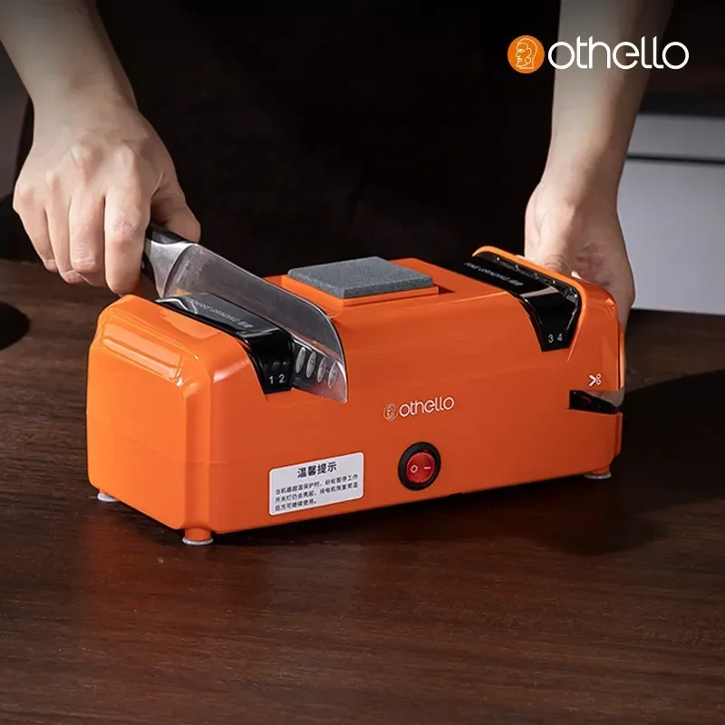 Home Kitchen New Fast Knife Sharpener Small Automatic Electric Knife Sharpener Kitchen, Knife Sharpener
