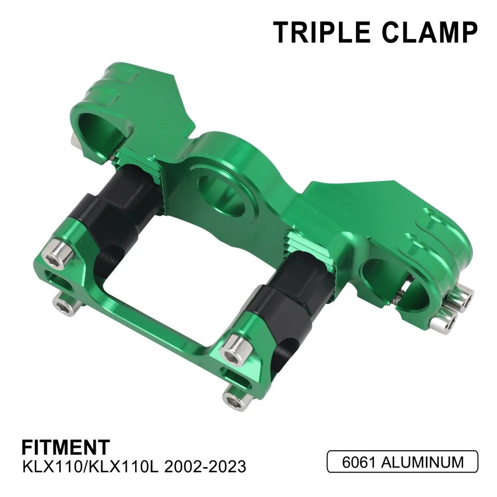 Motorcycle Motocross Triple Clamp And Bar Mount For Kawasaki KLX110 2002-2023 KLX110L 2002-2023 Dirt Pit Bike