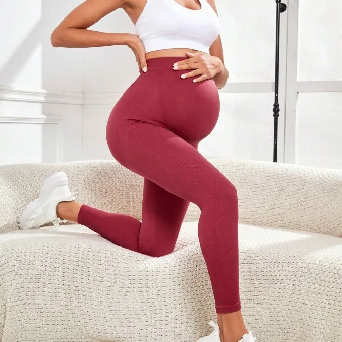 Women's Maternity Leggings Over The Belly Pregnancy Yoga Pants Active Wear Workout Leggings