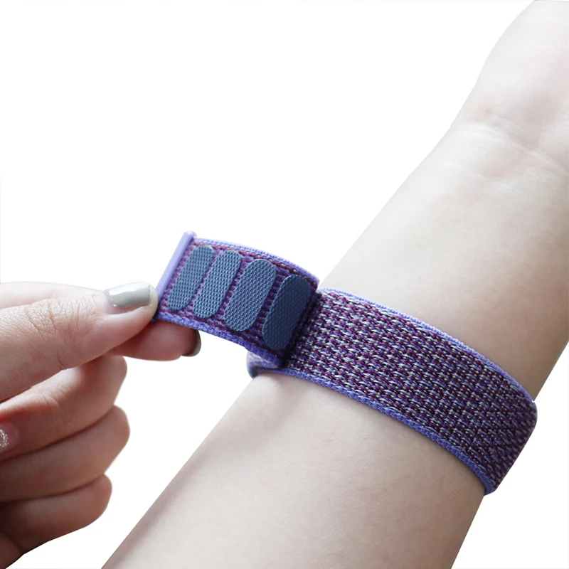 حلقة نايلون لشاومي Mi Band 10 9 8 حزام NFC SmartWatch معصمه Correa استبدال الرياضة Pulsera لسوار Miband 8 9 10