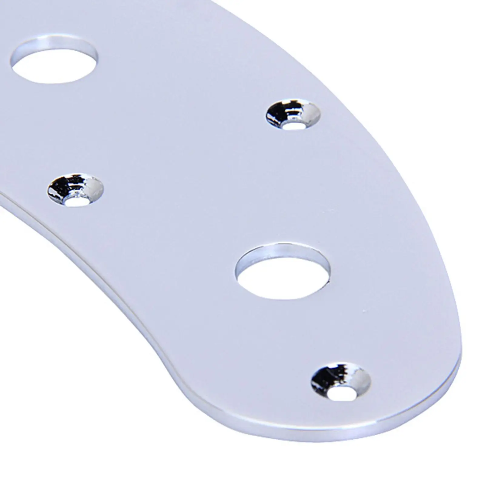 Steel Electrics Plate Chrome Blank Bass Panel Cover for Musical Instrument Upgrade