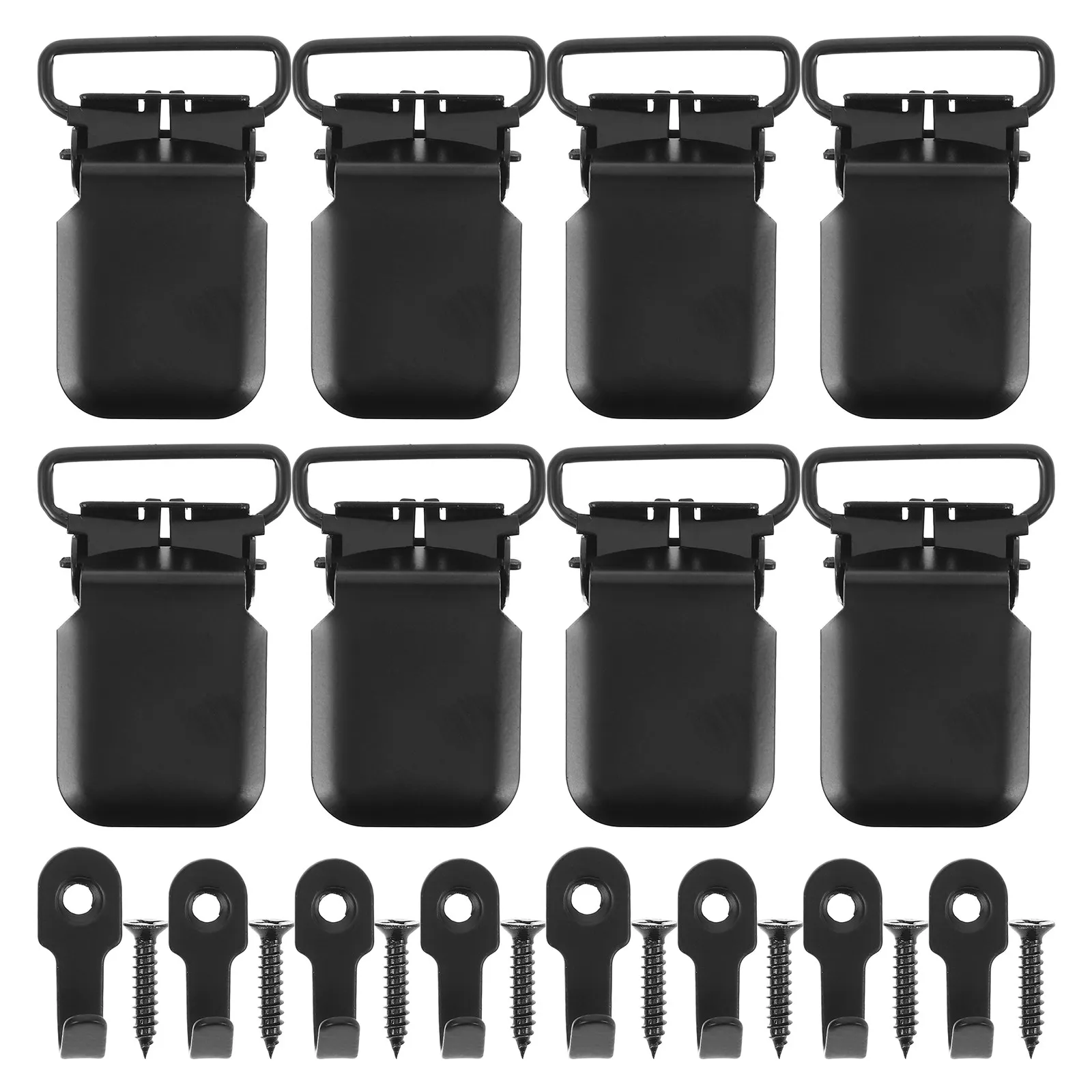 8Pcs Heavy Duty Wall Carpet Clips Iron Rug Holders Easy Install Quilt Curtain Blanket Tapestry Clamps for Hanging Drapery