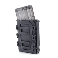 Tactical Magazine Pouch Molle for Ar15 M4 5.56 7.62 9mm Scorpion Fast Mag Quick Release Mag TPR Holster Case Box Hunting Gear
