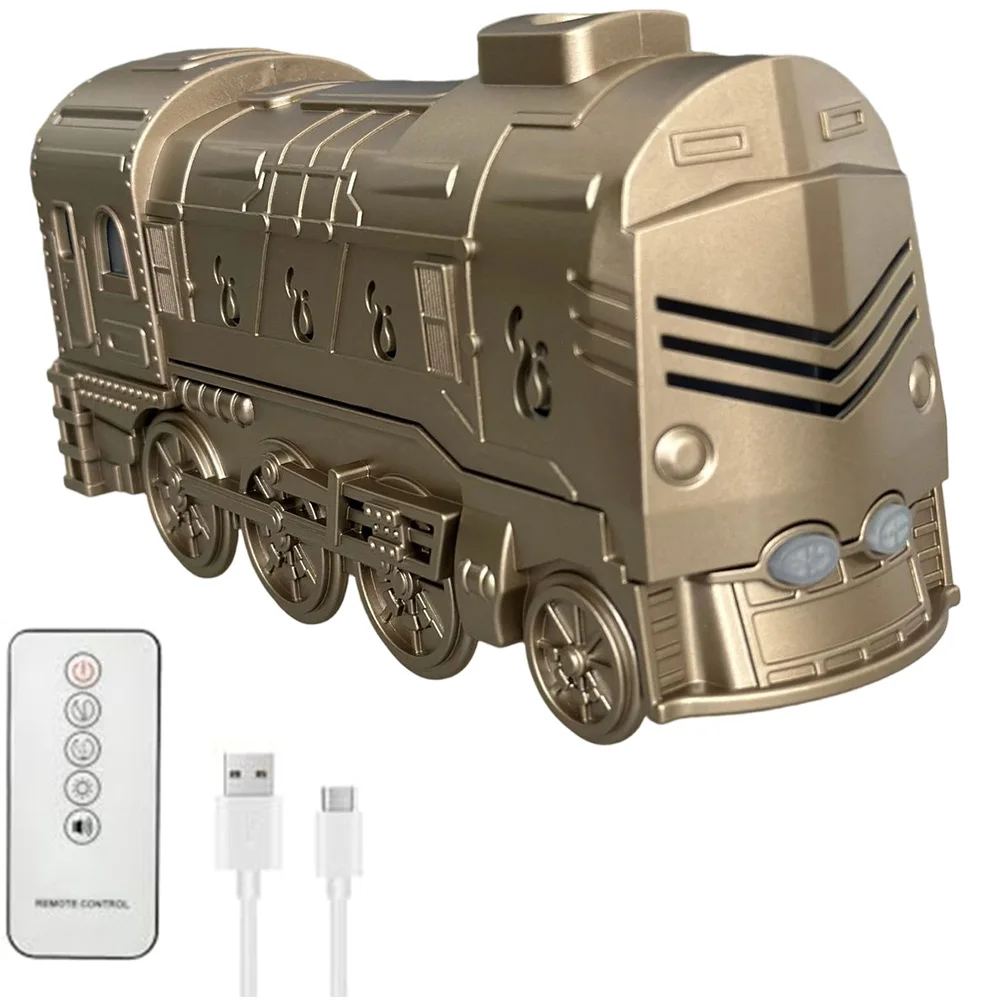 For Bedroom Steam Train Diffuser Colorful Light Humidifier For Relaxation USB Aroma Humidifier ABS PP Material