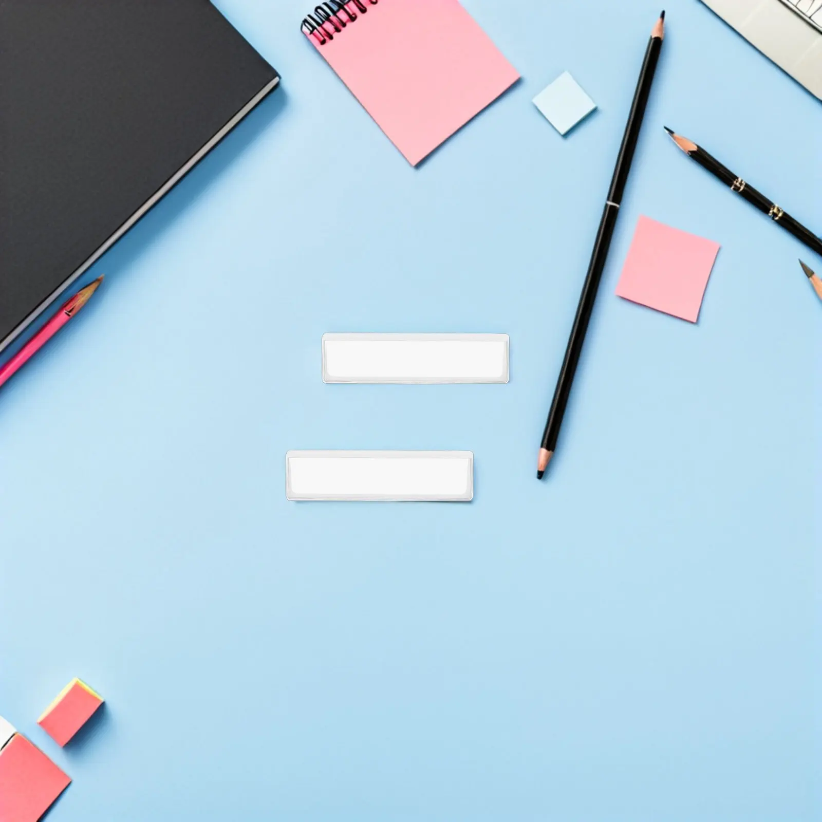 

48 шт. самоклеящихся прозрачных пластиковых карманов для библиотечных этикеток, держателей документов, бирок для полок, органайзеров для книжных полок