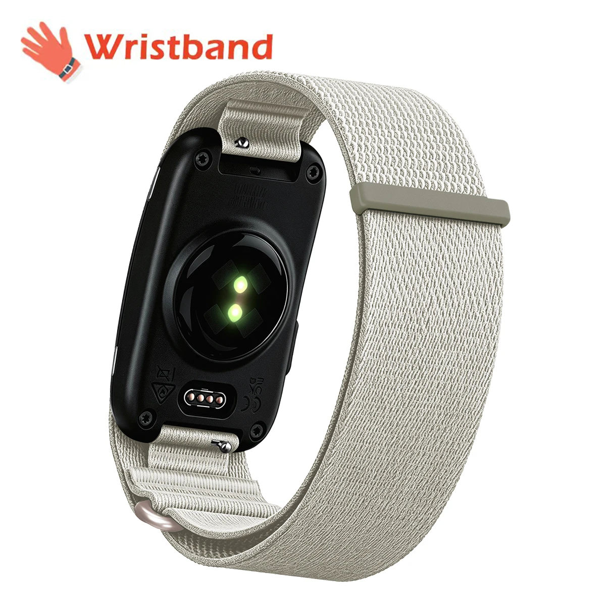 Für Garmin CIRQA Smart Band Bizeps-Armband Sport Fitness Tracker Nylon Gewebtes Atmungsaktives Uhrenarmband Verstellbarer Handgelenkschlaufenriemen