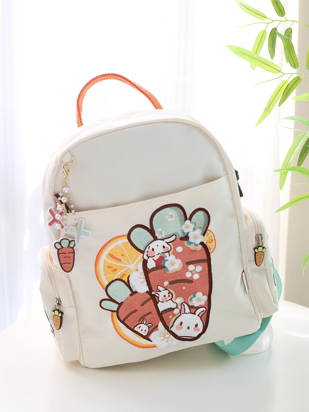 zaino-in-nylon-ricamato-con-carote-in-filo-di-seta-per-studenti-borsa-a-doppia-spalla-lolita-a-forma-quadrata-per-bambini