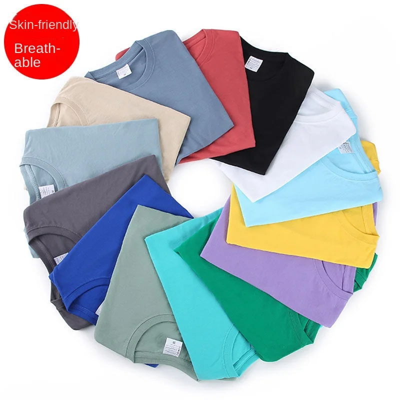 

GELITAYIN Summer Cotton T Shirts Men Simple Causal O-neck Basic Men And Women White T-shirt Male High Quality Classical Streetwe