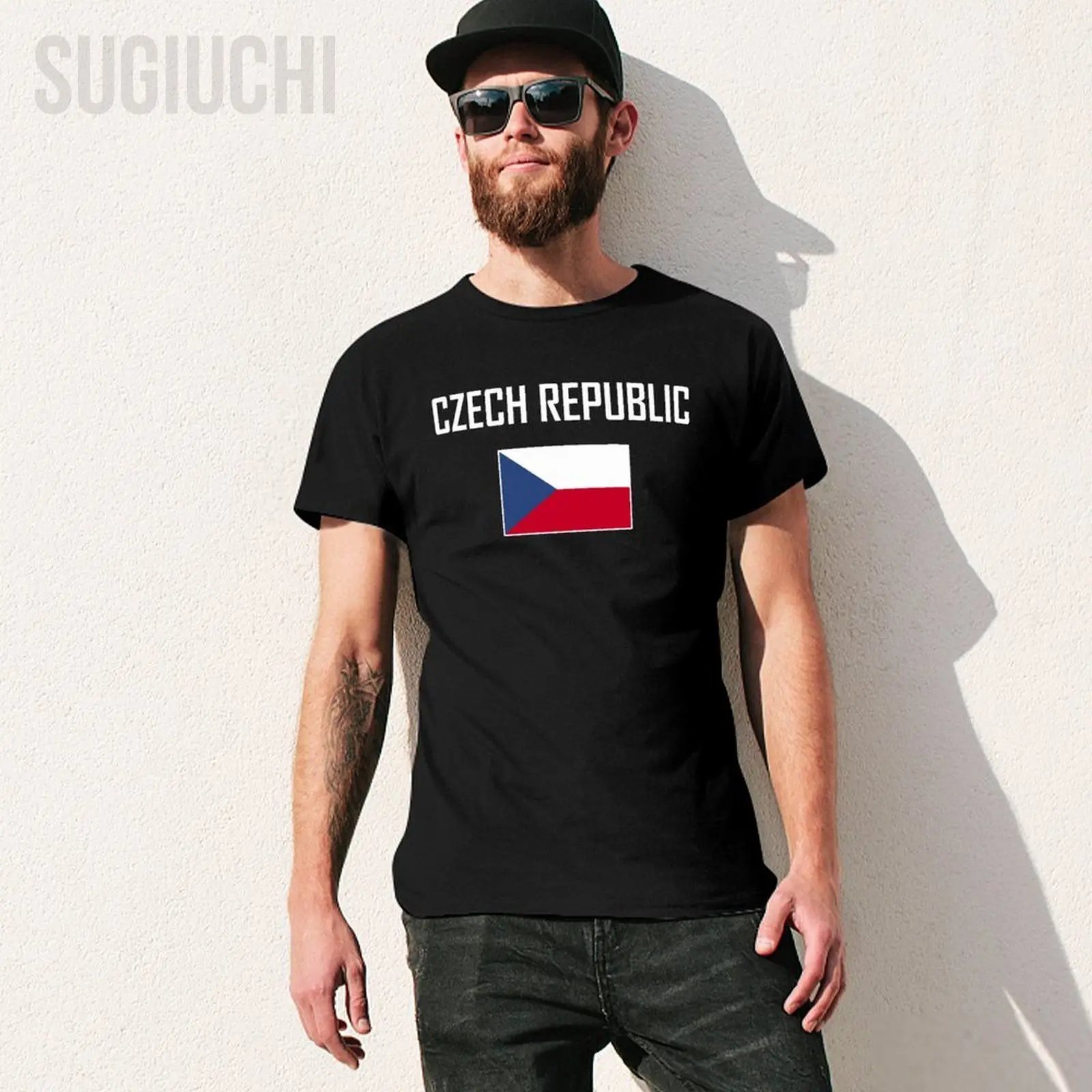 Men Tshirt CZECH REPUBLIC Flag And Font Tees T-Shirt O-neck T Shirts Women Boys 100% Cotton Clothing More Color
