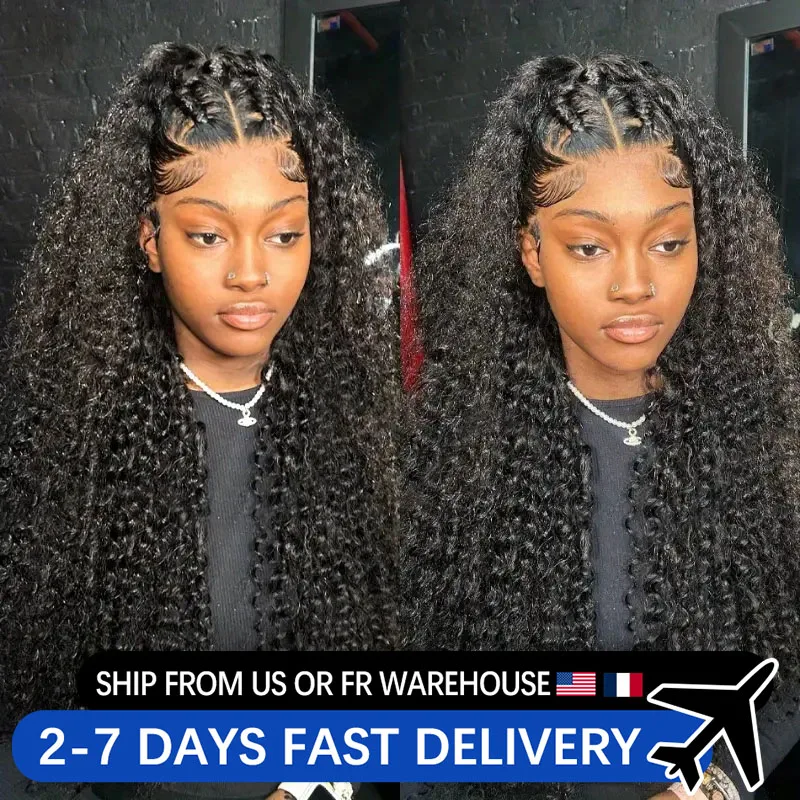 30 34 Inch 13x4 Hd Kinky Curly Lace Frontal Wig Brazilian Loose Curly Human Hair Wig 4x4 Lace Closure Human Hair Wigs For Women