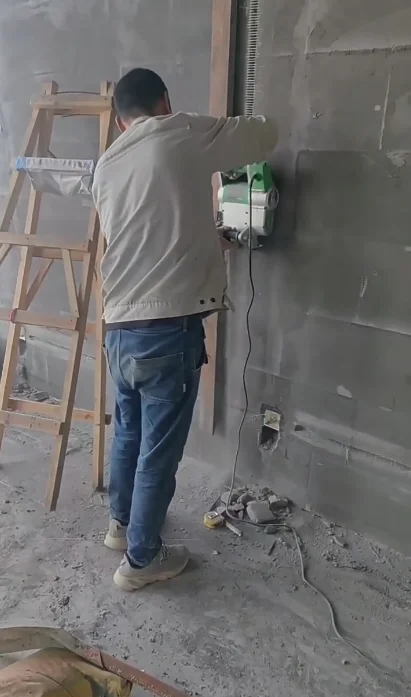 JHS-1100 Industrial Wall Chaser Electric Wall Line Slot Machine Wall Groove Cutting Slotting Machine 220V/110V 1100W 25/35MM