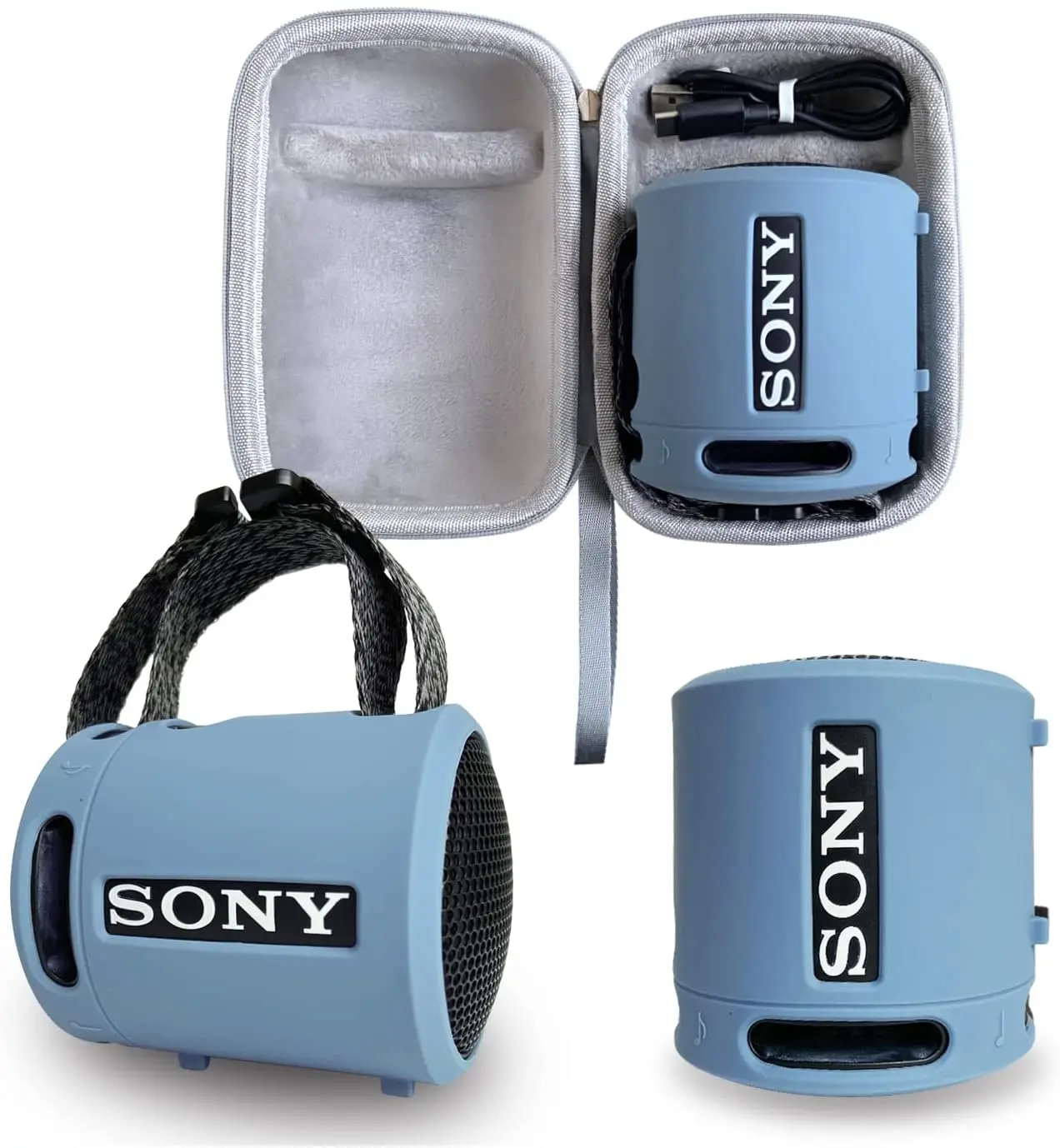 Силиконовый чехол и жесткий чехол для Sony SRS-XB13 с дополнительными басами, беспроводной портативный компактный динамик