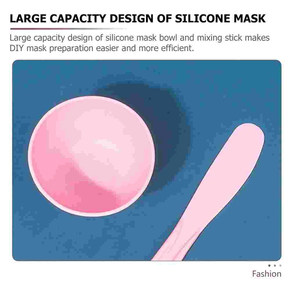 Facial Mask Mixing Bowl Kit 6 Sets Silicone Face Mask Bowl Mixing Stirring Spatula Soft Flexible Facial Mud Bowl Spa Skincare