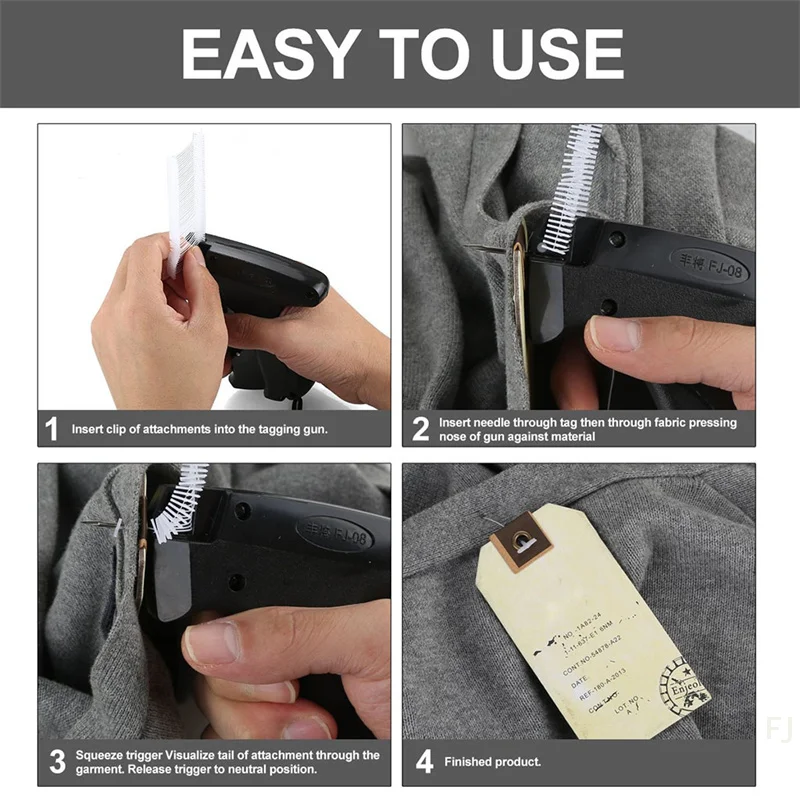 Machine d'étiquetage d'étiquettes de prix pour vêtements, 1000X3 pouces, barbes + 5 aiguilles, nouveau