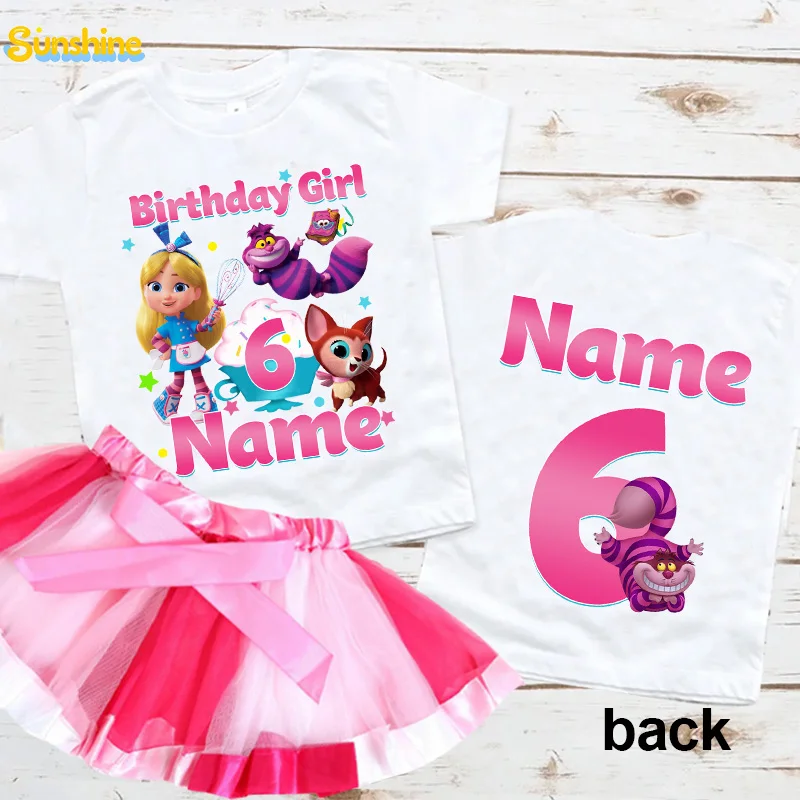 

Birthday Girl Tutu Set Kids Dress Alice Birthday Girl Matching Outfits Girls TShirt Party 5th 6th 7th 4th 3rd 2nd 1st Kids Sets