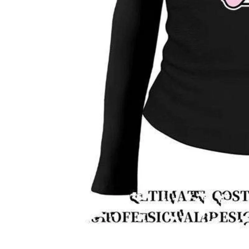 Sanrio hello kitty americano retro doce picante menina dos desenhos animados gato impressão manga comprida camiseta feminina kawaii anime moda casual conjunto