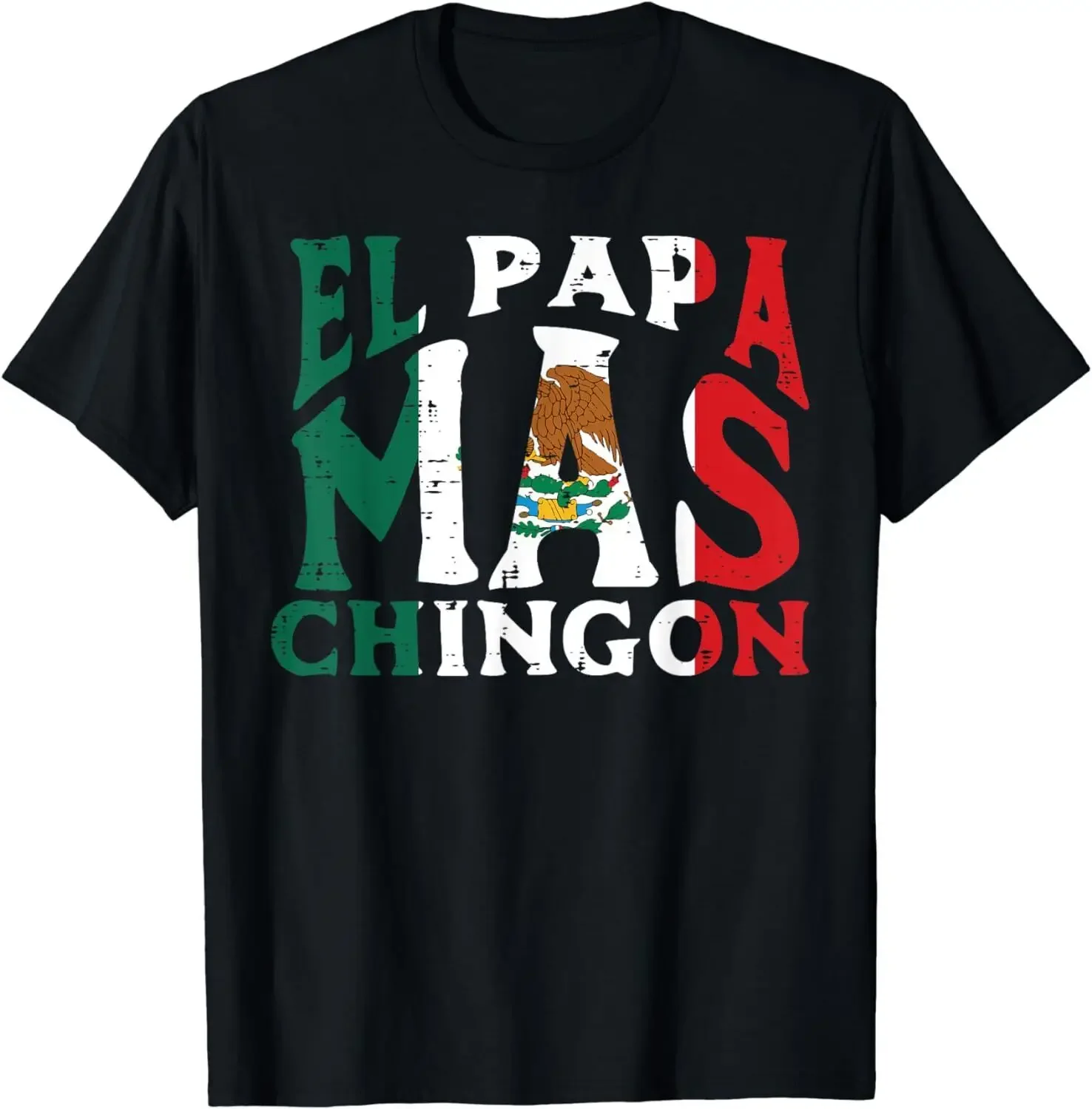 Fathers Day El Papa Mas Chingon Funny Mexican Dad Spanish T-Shirt