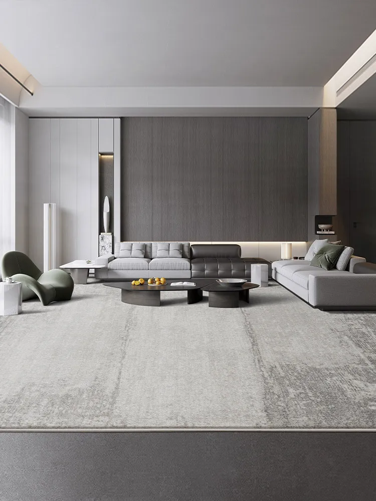 Carpet living room, light luxury, high-end household coffee table, carpet bedroom, gray modern