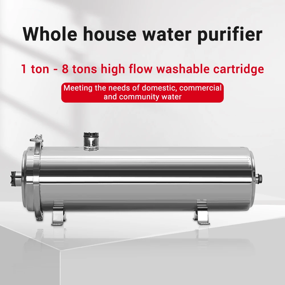 Haushaltswasserfilter 3000L Edelstahl PVDF Ultrafiltrationsreiniger mit waschbarem Rohr Typ direkter Trinkwasserküche