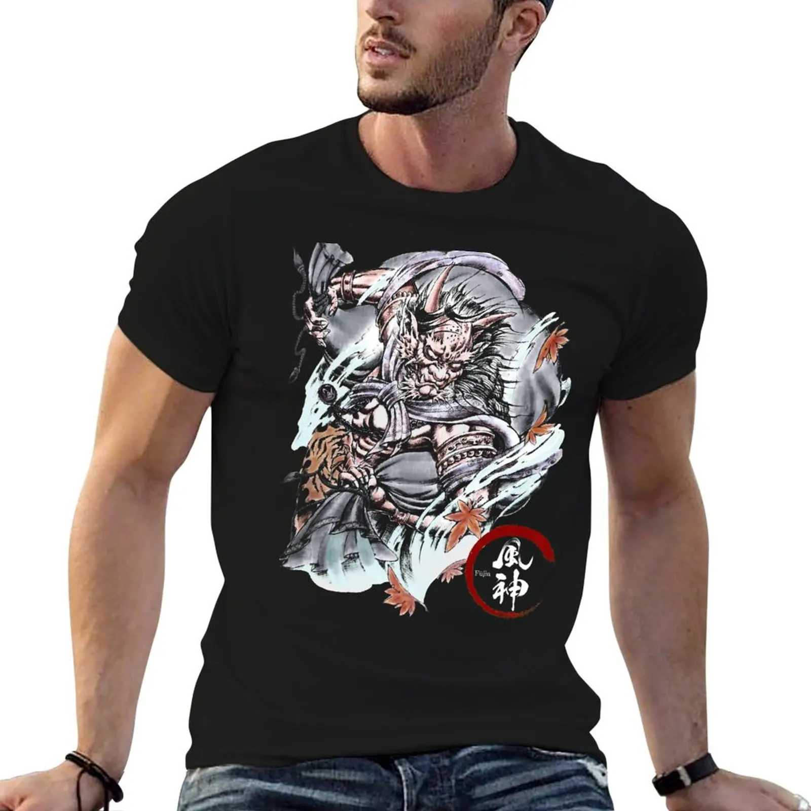 

Fujin (The Japanese God of The Wind) demon devil oni tattoo T-Shirt t shirt personalised printed t shirts for man T-Shirt