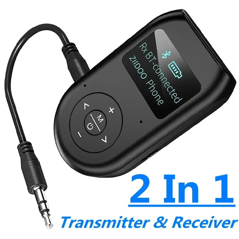 Bluetooth 5.0 Audio Receiver Transmitter EDR AUX 3.5MM 3.5 Jack Stereo Music Wireless Adapter Handsfree For Car TV PC Headphone