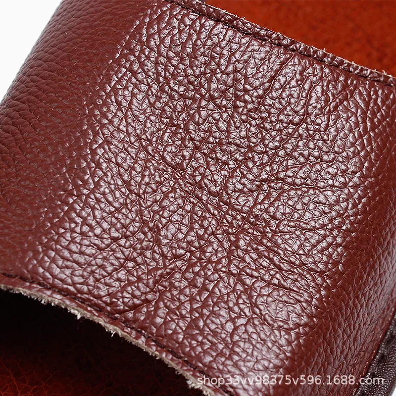 Summer Slippers Men Genuine Cow Leather Home Man Indoor House for Men's Slippers Women Slipper Luxury Soft Flats Shoes