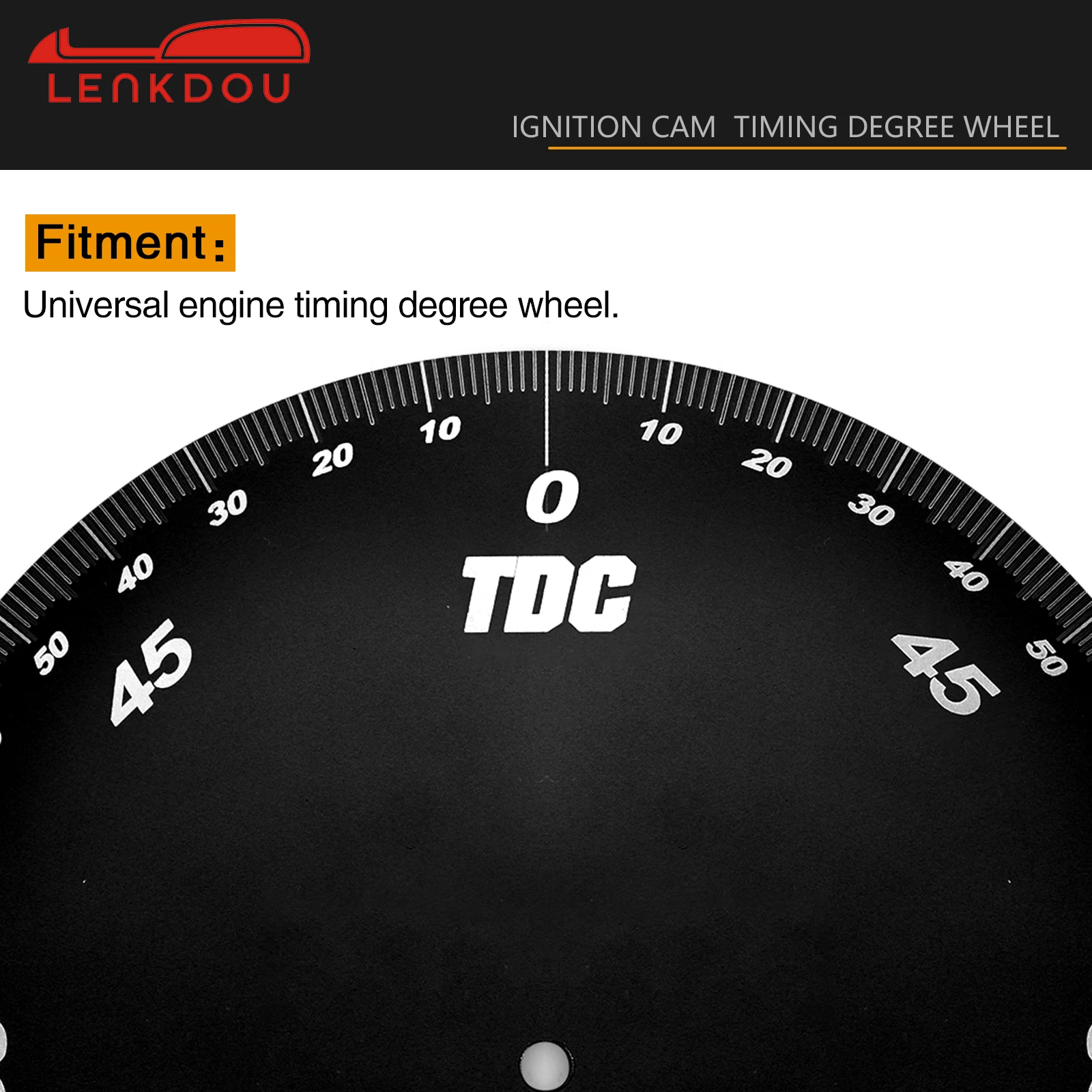 أداة توقيت المحرك عجلة درجة توقيت للألومنيوم السميك 0.052 بوصة مع القطر الخارجي 6 3/4 بوصة وفتحة مركزية 6 مم