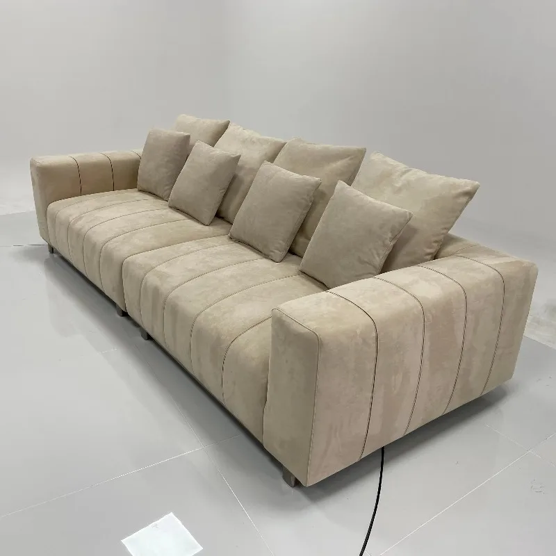 【Best-selling】Italian Modern Modular L-Shaped Leather Piano Sofa Set Sectional Corner Chaise Design Yishangsen Furniture For Apa