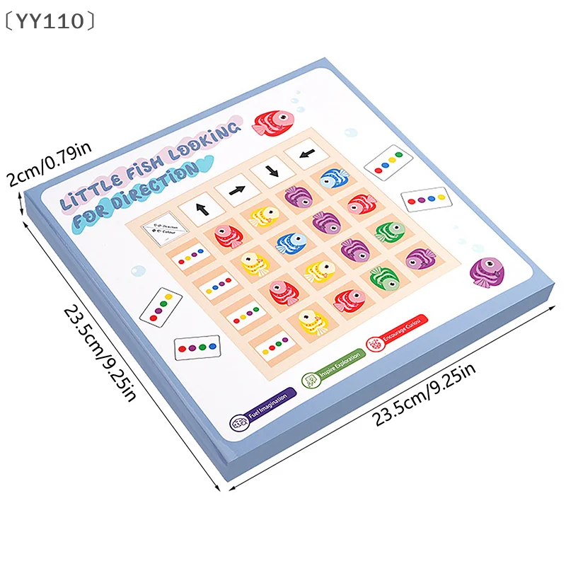 〔YY110〕Kids Montessori Wooden Educational Table Games Toys Direction Color Battle Game Toddler Early Educational Toys