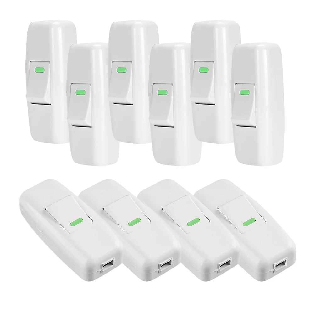 

10pcs Bedside Cord For Table Lamp Replacement Part For Table Lamp Practical Light Switch Convenient Small Switch
