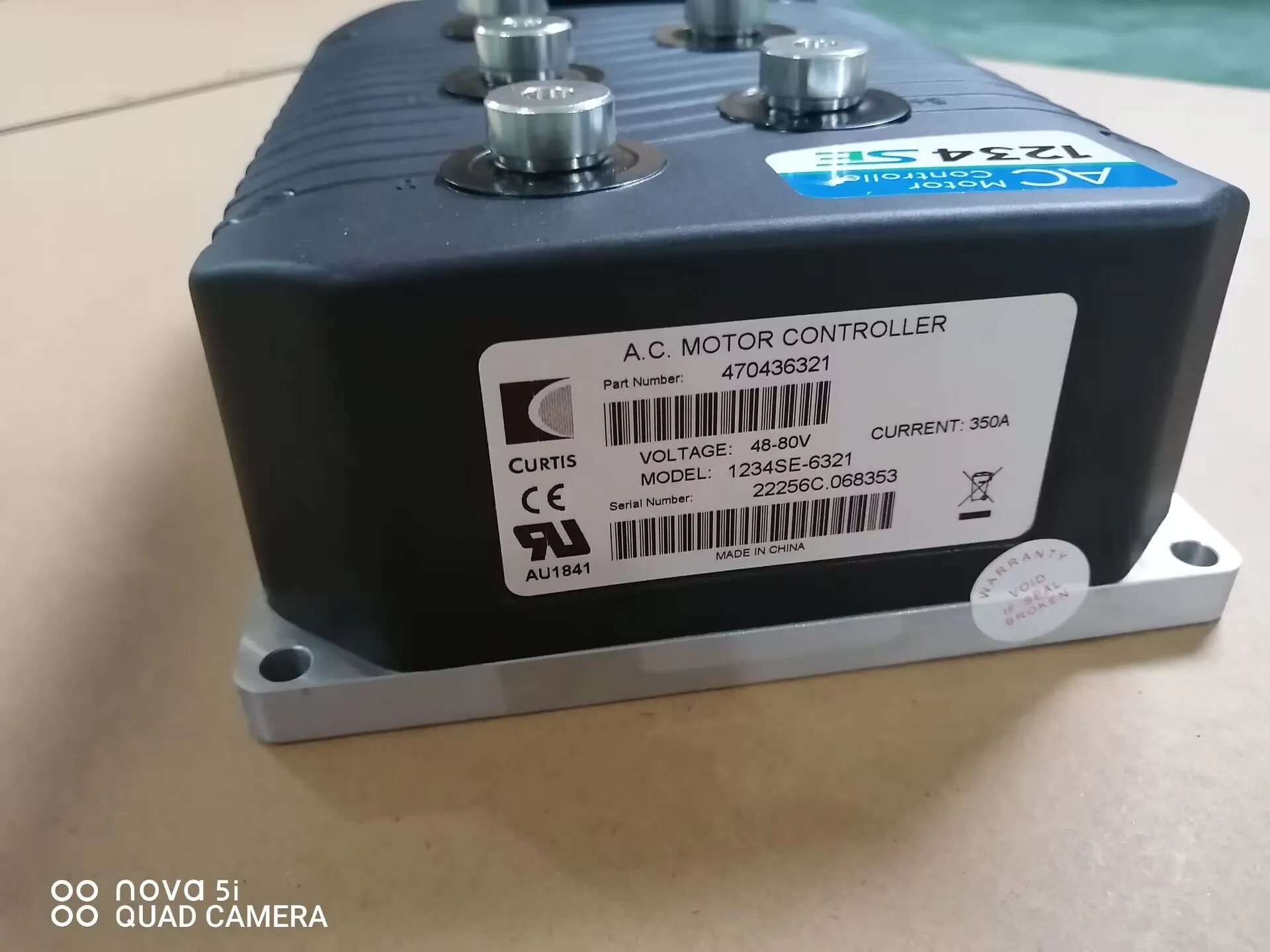 كورتيس 1234SE-6321 وحدة تحكم محرك التيار المتردد 48-80 فولت 350a للرافعة الشوكية الكهربائية