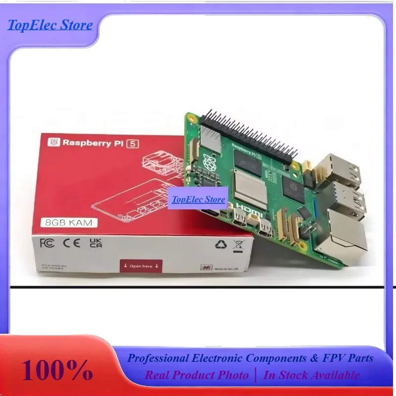 TopessRaspberry Pi5 Laptop, Raspberry Pi 5 MIni PC Computer,2.4GHz 64-bit Quad-core Arm Cortex-A76, Bluetooth5.0,BLE Wireless