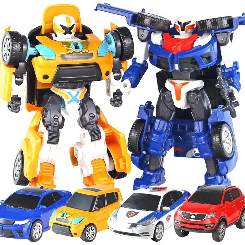 Korea Tobot Transformation Robot Toys Anime Cartoon Brothers Tobot Deformation Car Action Figure Large Vehicle For Child Gifts