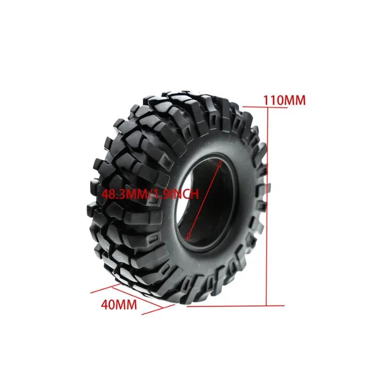 RC 4 stuks 1.9 inch Band Rubber Wiel Banden Band voor 1:10 RC Rock Crawler TRX4 Bronco D90 D110 Axiale scx10 90046 RC4WD CC01 TF2