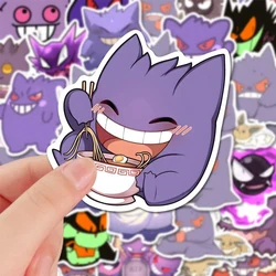 10/20/40/80pcs Funny Gengar Anime Stickers Pokemon Cartoon Decals DIY Luggage Laptop Waterproof Kid Graffiti Cute Sticker Toys