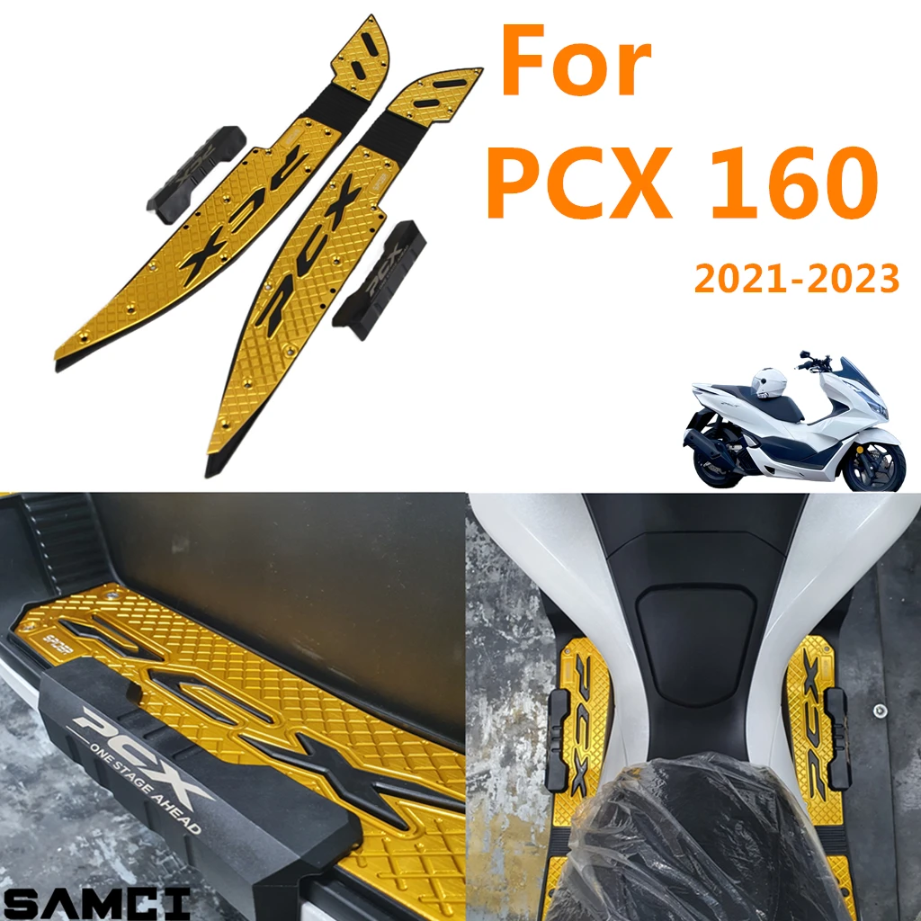 For PCX160 HONDA pcx160 Footpads Motorcycle Aluminum Alloy Pedal Modified Skid proof Footrest For Pcx 160 2021 2022 2023
