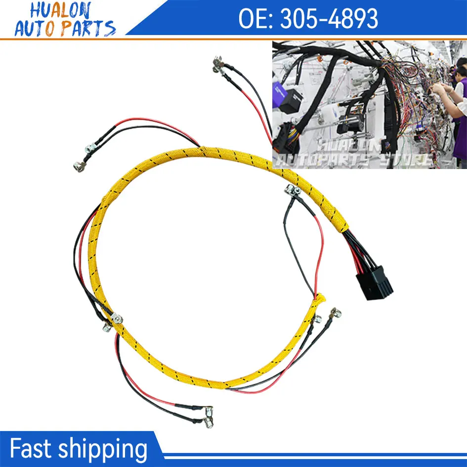 

305-4893 3054893 Injector Wiring Harness Compatible for Caterpillar CAT 320D 321D 323D Excavator C6.4 Engine