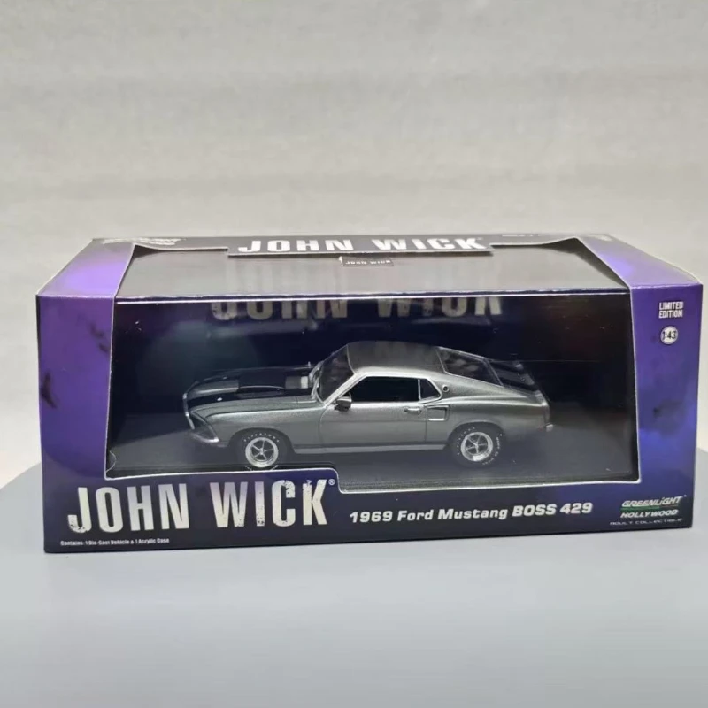 

1: 43 1969 Ford Mustang BOSS 429 Diecast Metal Alloy Model Car Toys For Gift Collection
