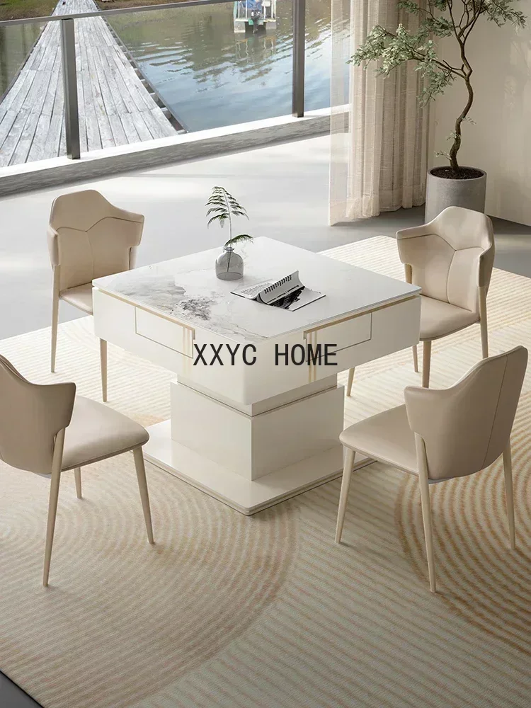 Lifting Coffee Table Dual-Use Mahjong Table Automatic Multi-Function Mahjong Tea Table All-in-One Machine