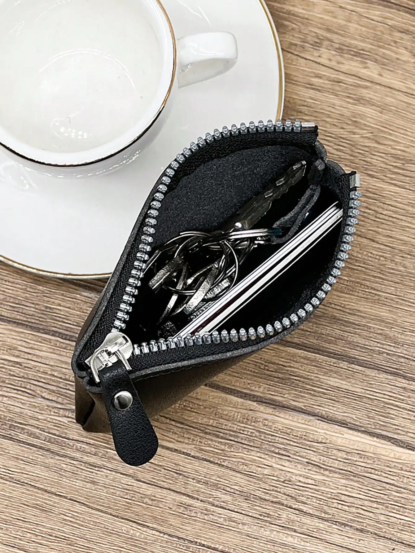 Mini Zipper Coin Purse- Stylish & Compact Wallet for Coins, Keys - Versatile Hard Coin Pouch for Men & Women Gift For Men