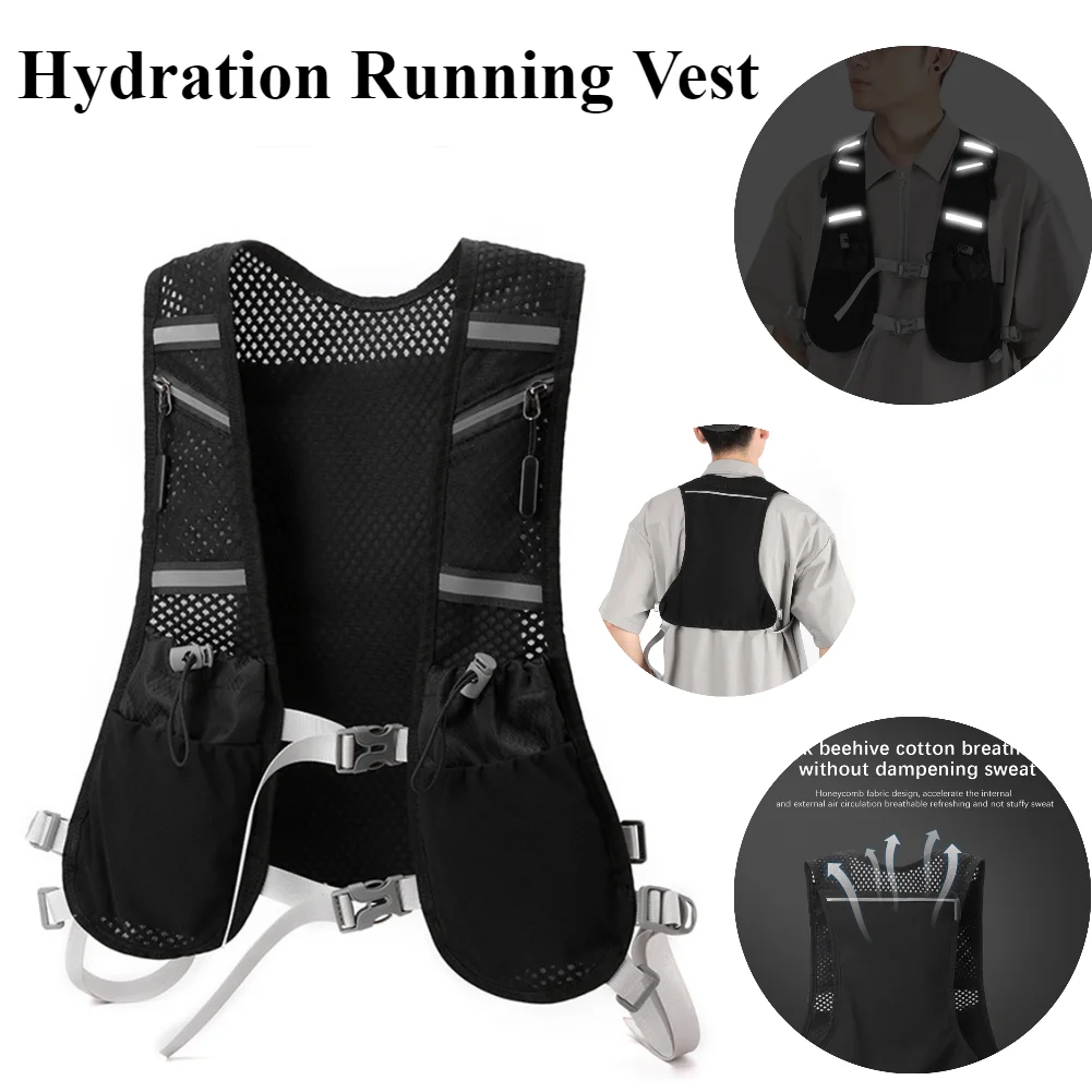 Breathable Hydration Running Vest Lightweight Cycling Riding Climbing Bag Trail Running Backpack Multifunction Marathon Backpack