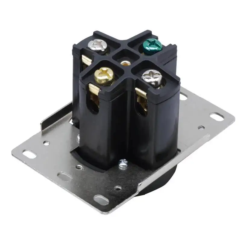 250V 50A American 4 Hole NEMA L14-50P 14-50R US Generator Outlet Anti-Off Industry Power Socket Plug Inline Wire Connector - view 4
