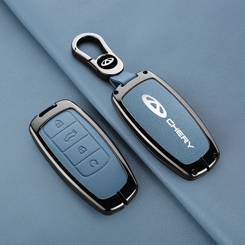 Zinc alloy leather car key case Chery Tiggo 8 Pro Tiggo 8plus 5 Plus 7pro Chery 7 Pro Max Omoda C5 Arrizo 5 Plus 7pro keychain