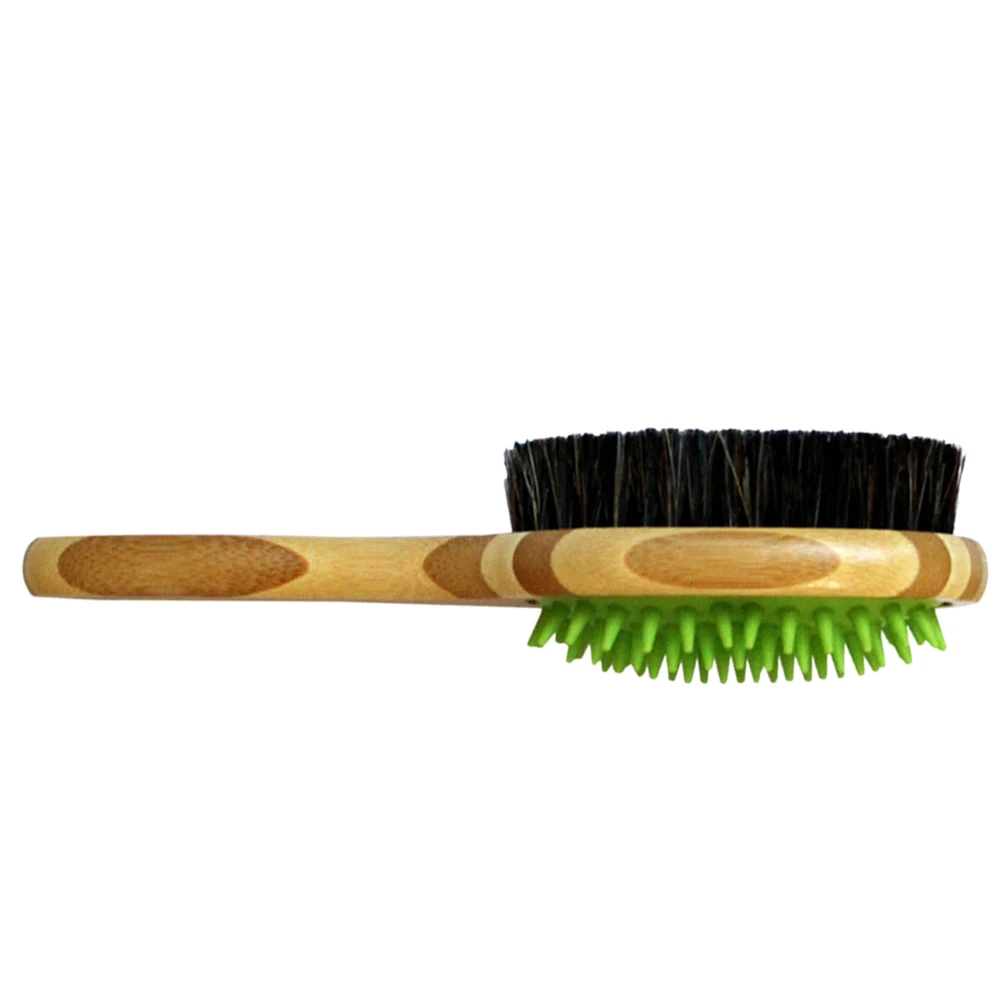 

Dog Grooming Brush Pet Dog Pin Bristle Brush for Long and Short Hair Double Sided Pet Brush for Cat Dog Bath and Massage