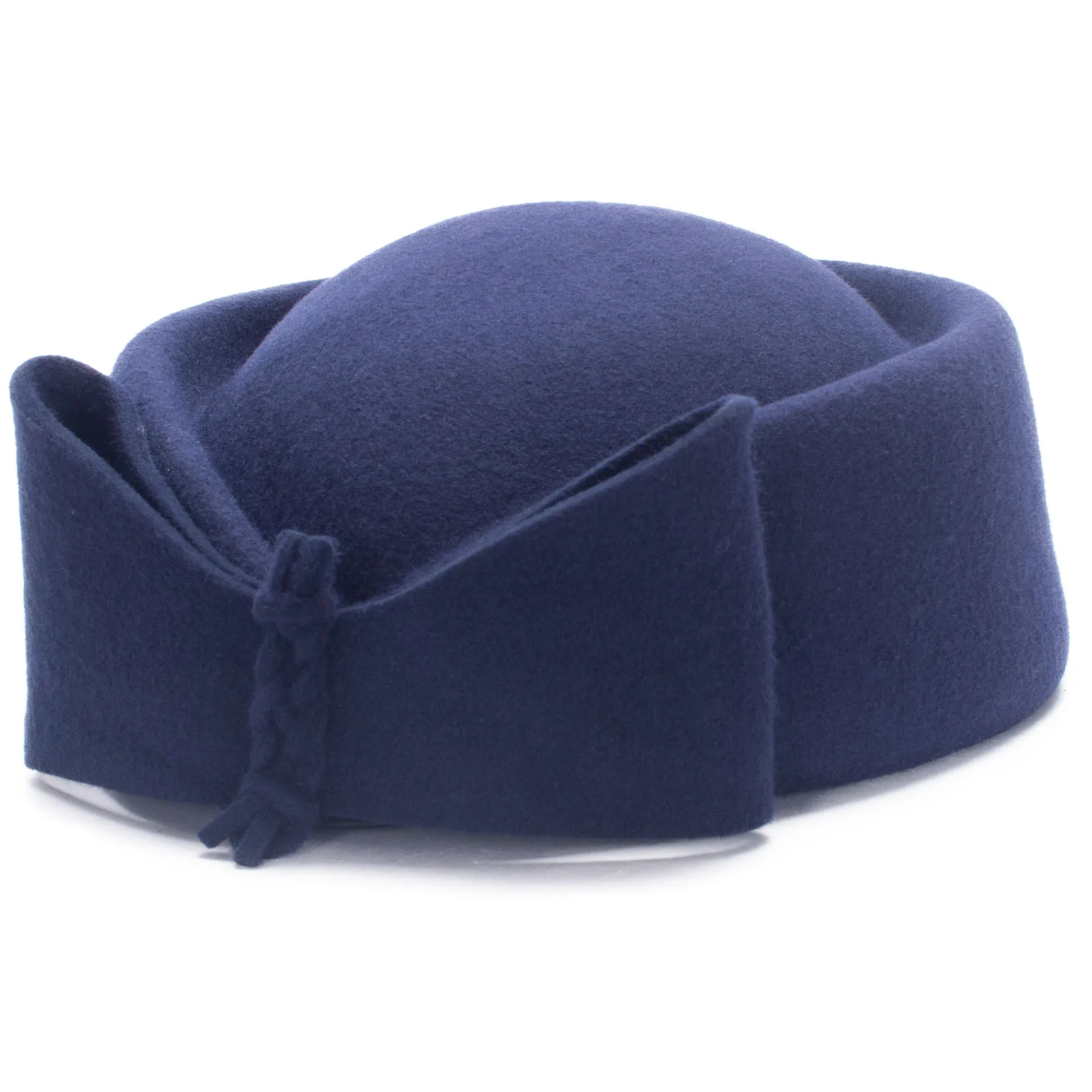 Lawliet Teardrop Fascinator Women Vintage Look Pillbox Hat Top Fancy Wool Felt Hat Cocktail Racing Party Wedding Church A253